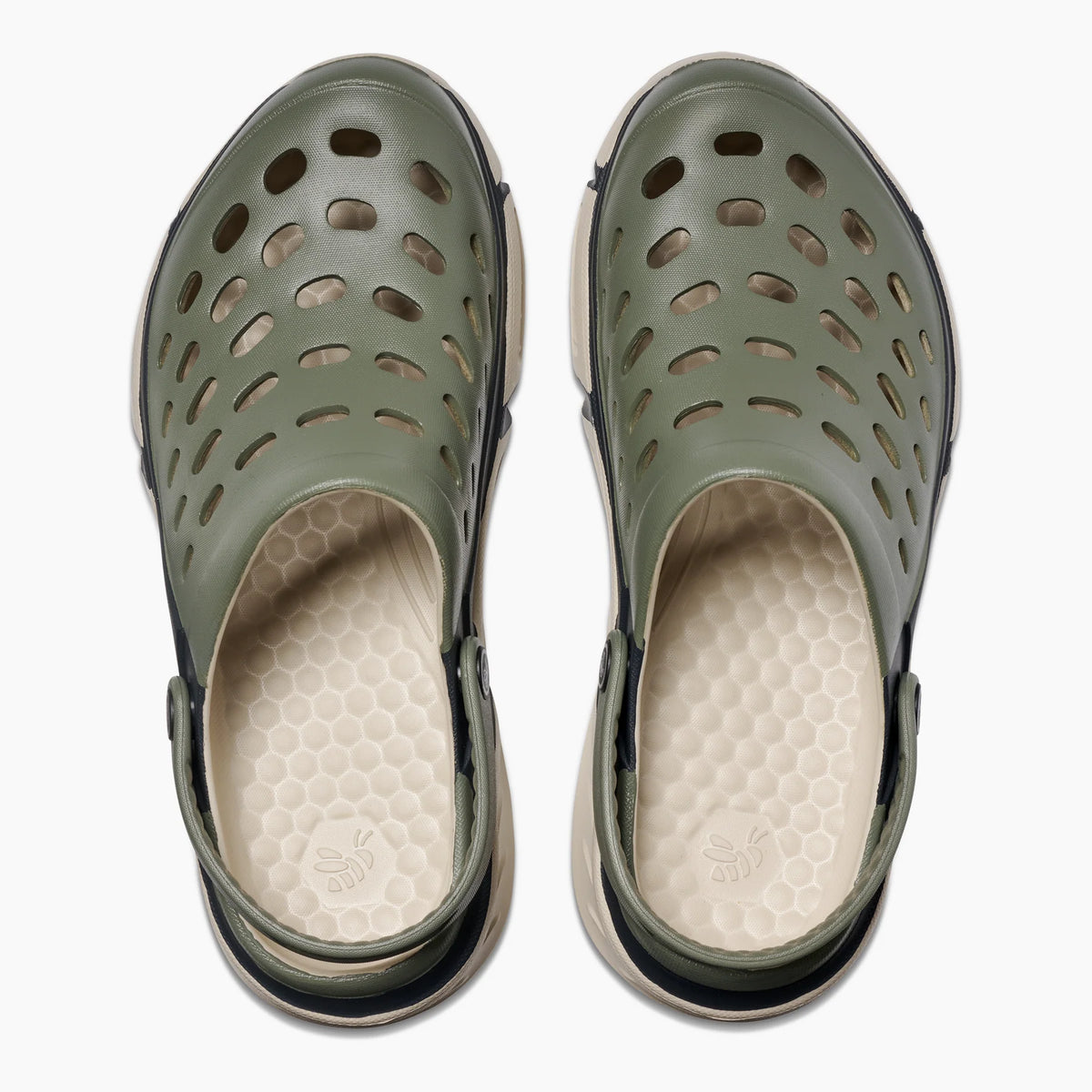 Men's Trekking Clog – Light Sage/Beige