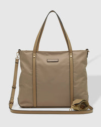 Nora Nylon Travel Tote - Beige