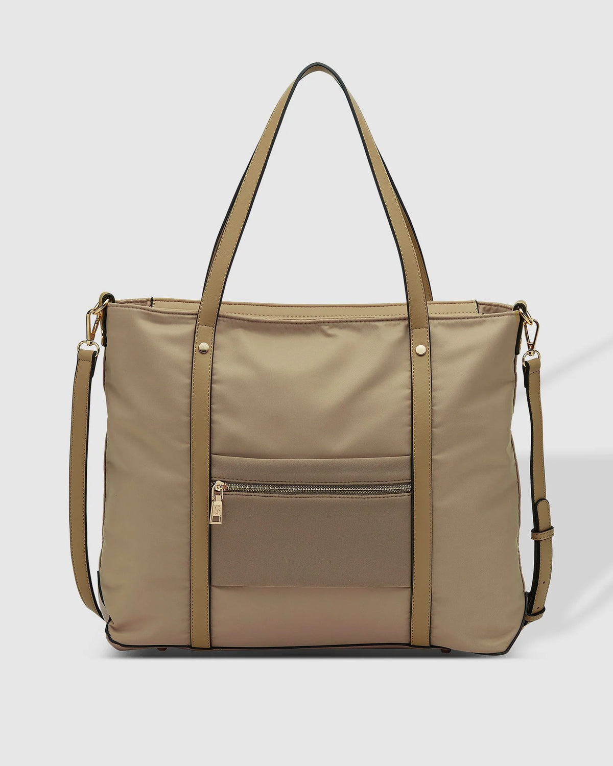 Nora Nylon Travel Tote - Beige