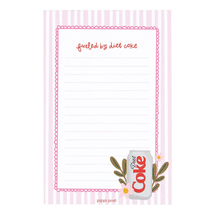 Fueled By Diet Coke 4x6 Notepad