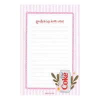 Fueled By Diet Coke 4x6 Notepad
