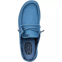 Hey Dude Wally Slip Stretch Canvas - Elemental Blue