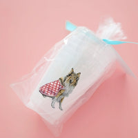 Rough Collie Frosted Cups | Set of 6