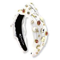 Fan Gear Football Headband - White