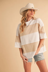 The Polly Color Block Top