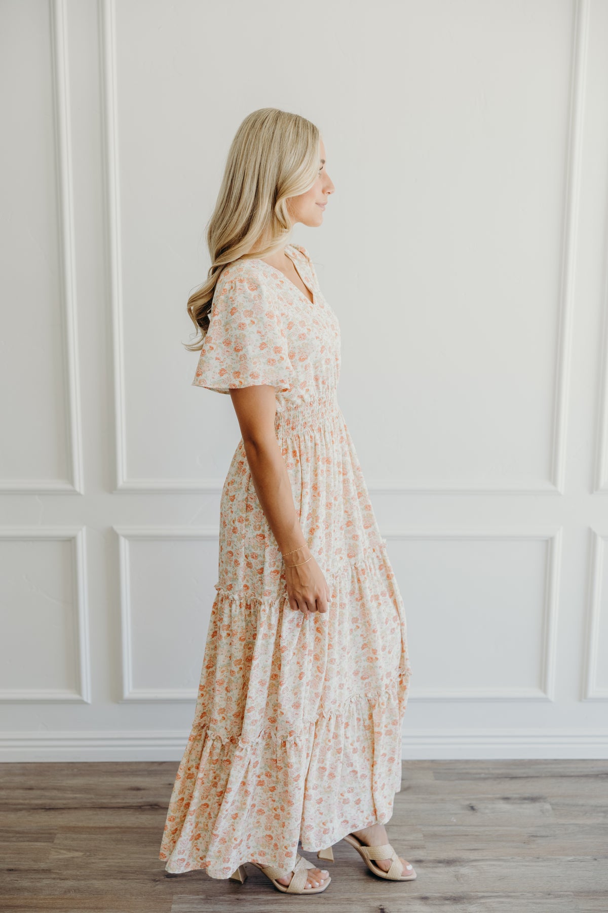 The Eden Dress in Honeydew Rose