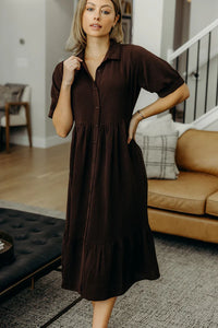 The Leo Dress - Espresso