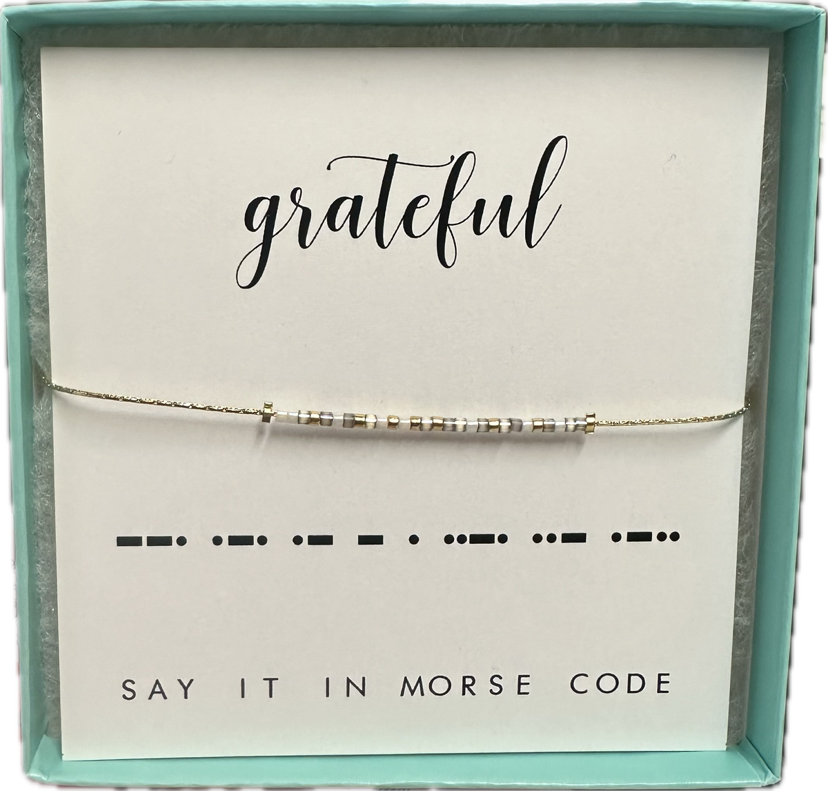 Dot & Dash Bracelet - Grateful