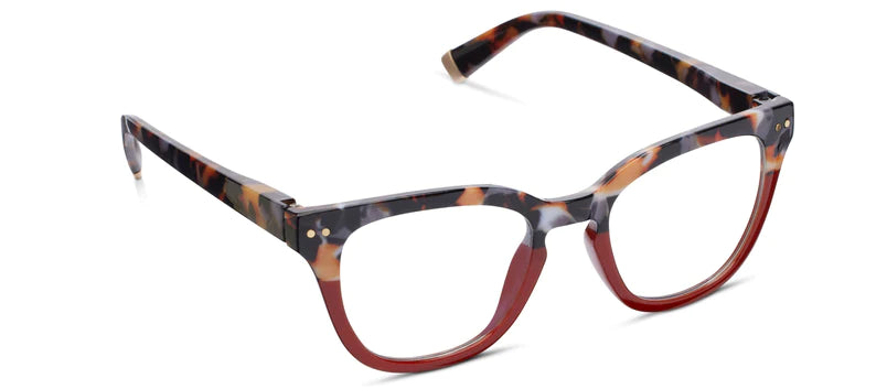 Peepers Faye - Gray Botanico/Dark Red