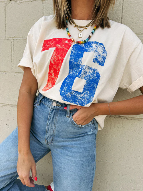76 Graphic Tee - Ivory
