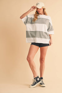 The Polly Color Block Top