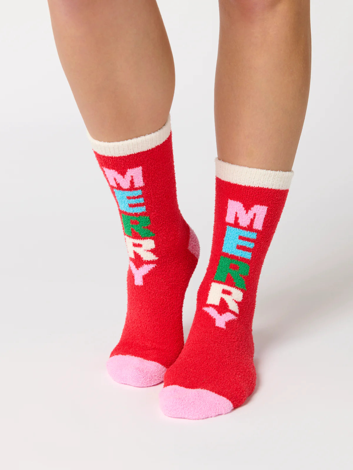 "Merry" Socks - Red