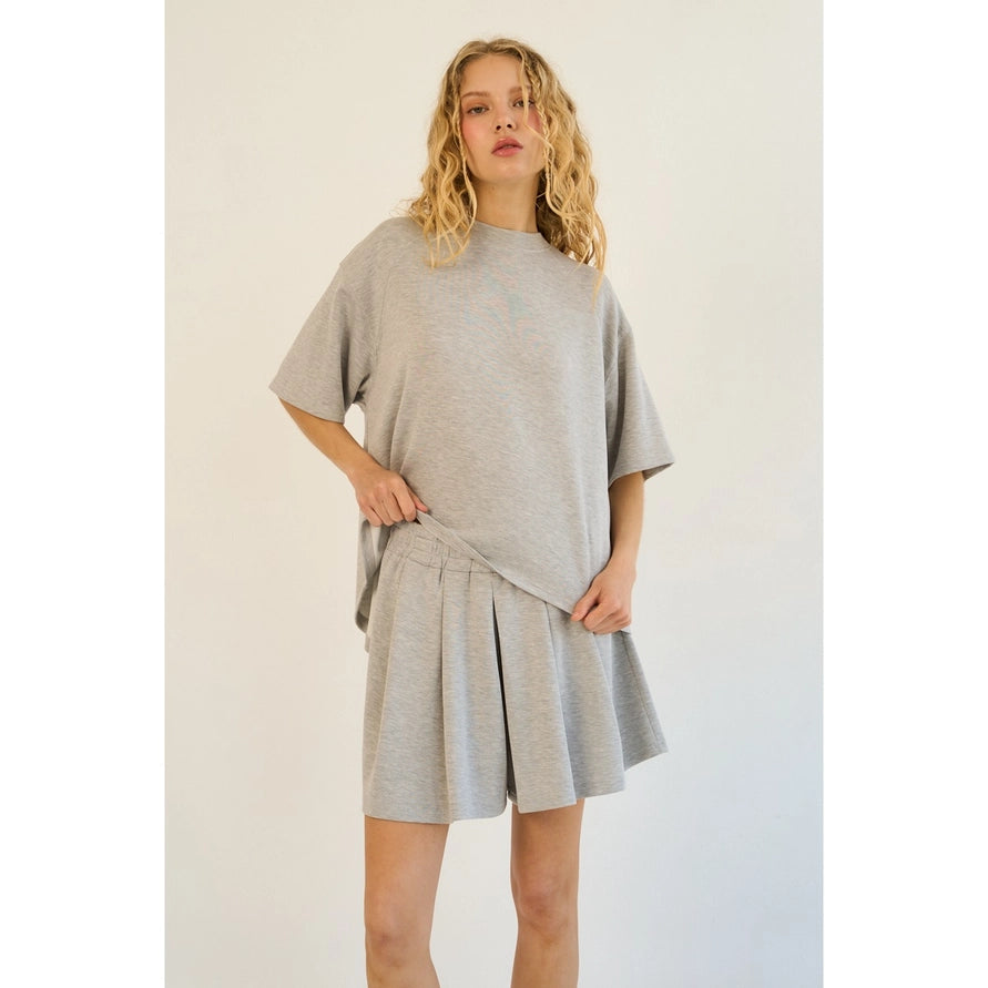Soft Modal Pleated Set