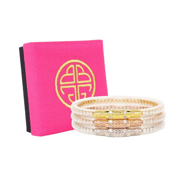 Three Queens All Weather Bangles - Clear Crystal