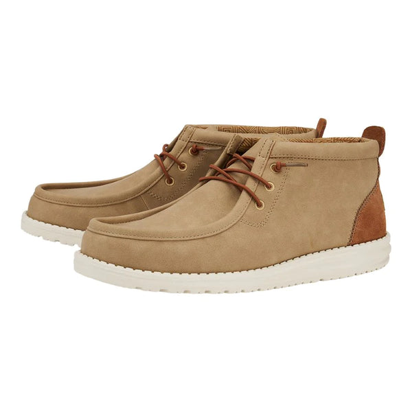 Hey Dude Wally Mid Leather Workwear - Cognac/Tan