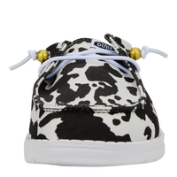 Hey Dude Wendy Slip Classic - White Black/Cow Print