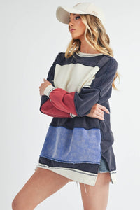 The Tilly Color Block Sweatshirt