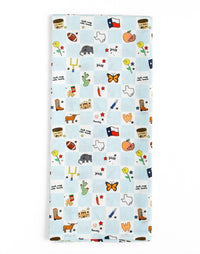 Texas Western Checkerboard Tea Towel