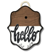 Stain Bloom "Hello" Door Hanger