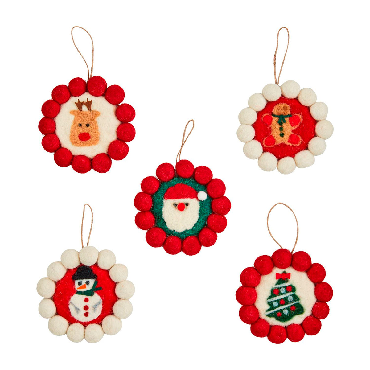 Mud Pie Christmas Pom Ornament