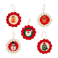 Mud Pie Christmas Pom Ornament