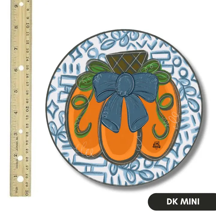 Circle Pumpkin Mini for Door Hanger