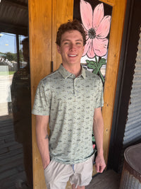 Performance Polo - Flying Ducks - Green