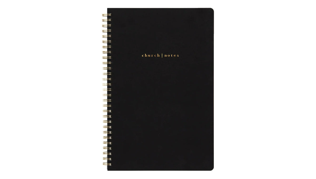 Church Notes Notebook - Black
