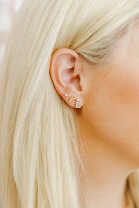 Screwback Stud Earrings - Tulip Cowgirl Boot