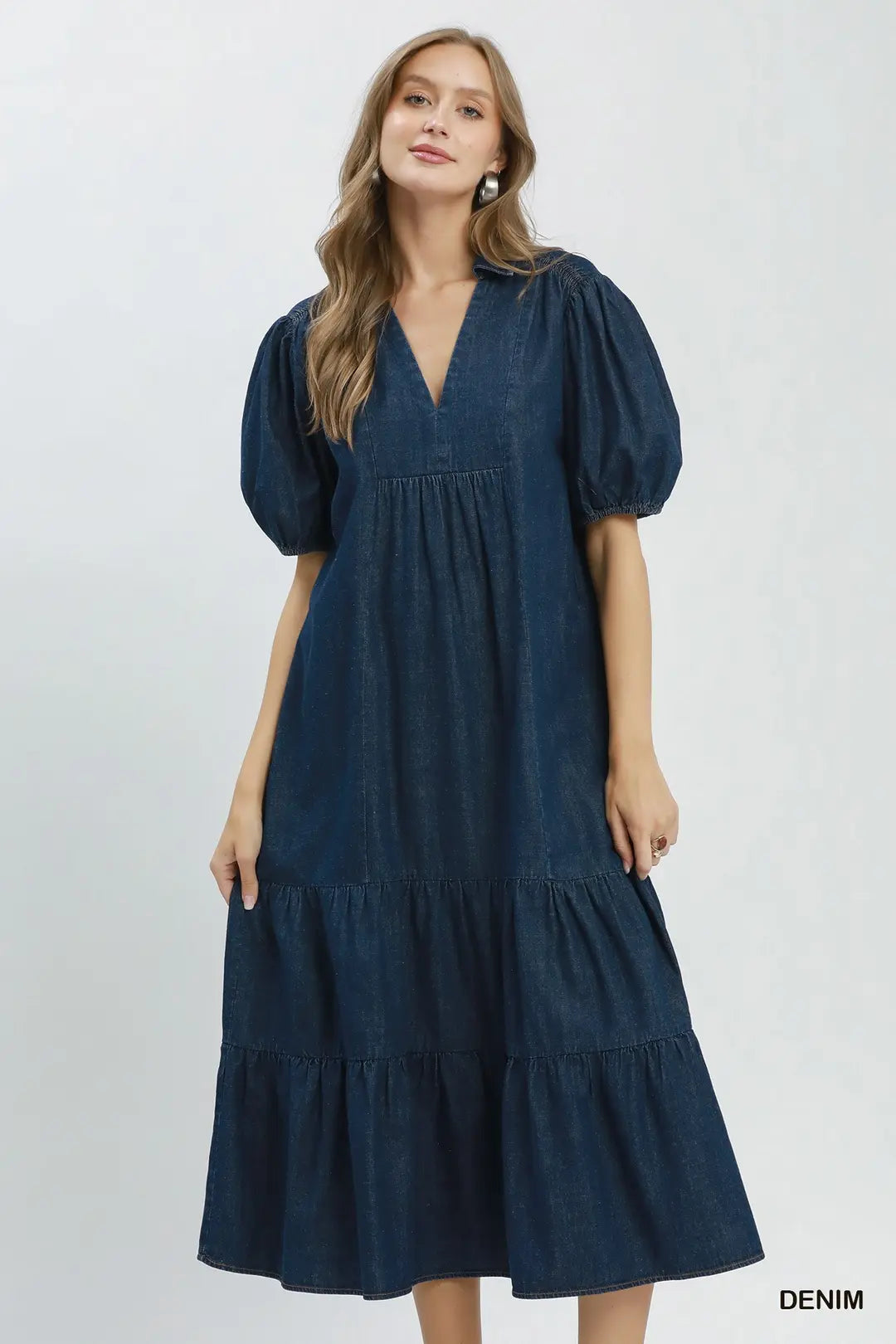 The Holly Dress - Dark Denim