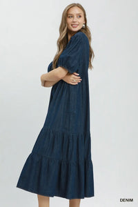 The Holly Dress - Dark Denim