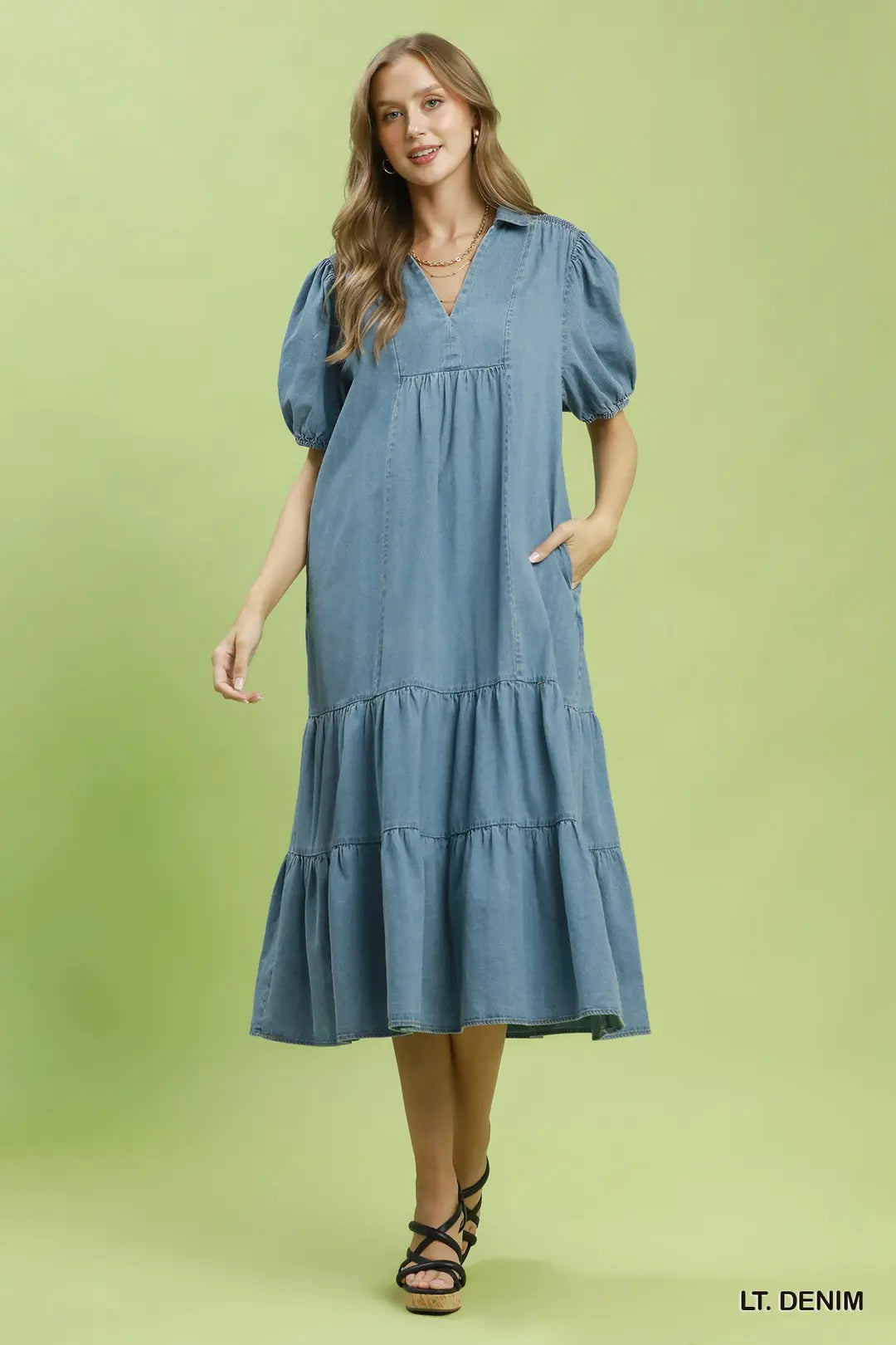 The Holly Dress - Light Denim