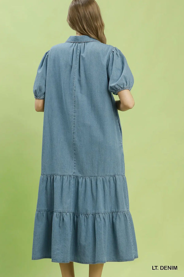 The Holly Dress - Light Denim