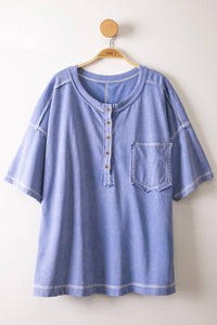 Mineral Washed Oversized Top