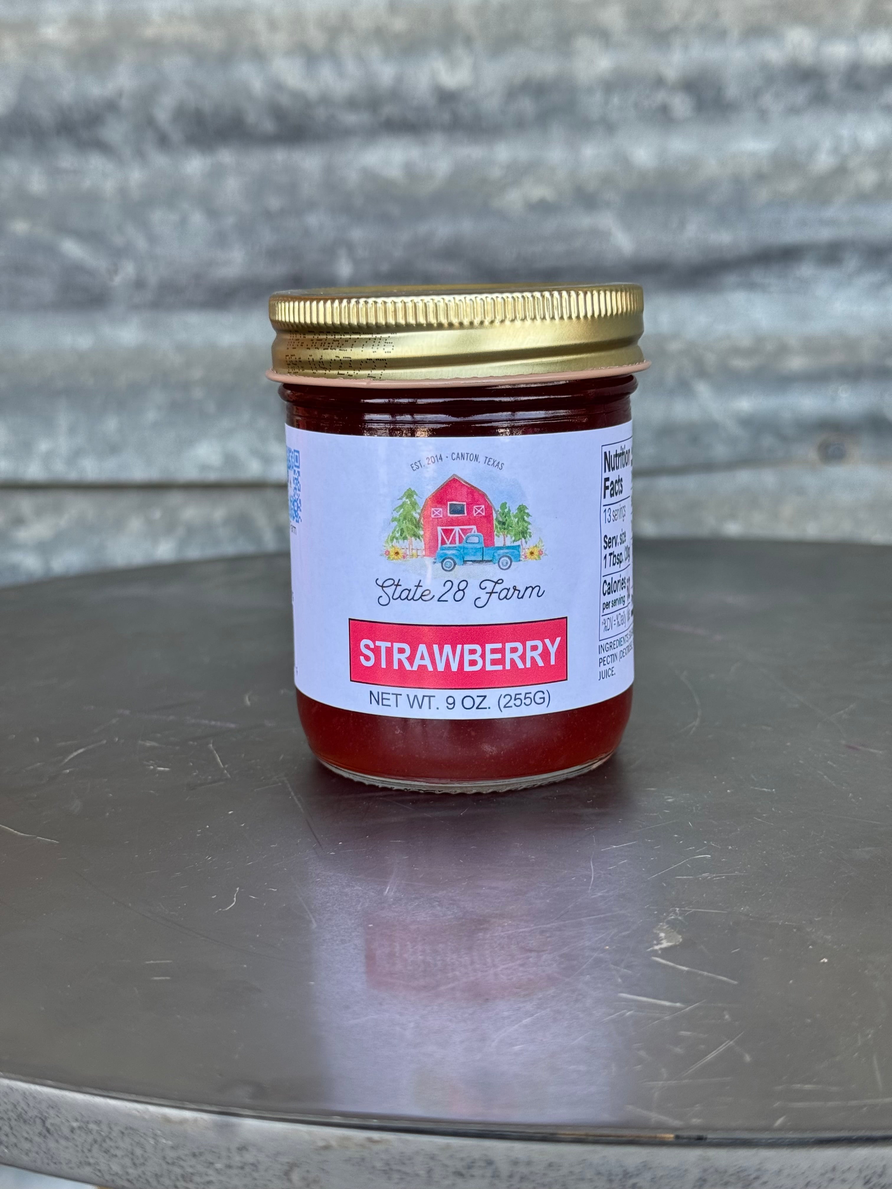 新品未開封128 STATE / STRAWBERRY STATION State 28 Farm - Strawberry Jam - 9oz – Chandler Country Store