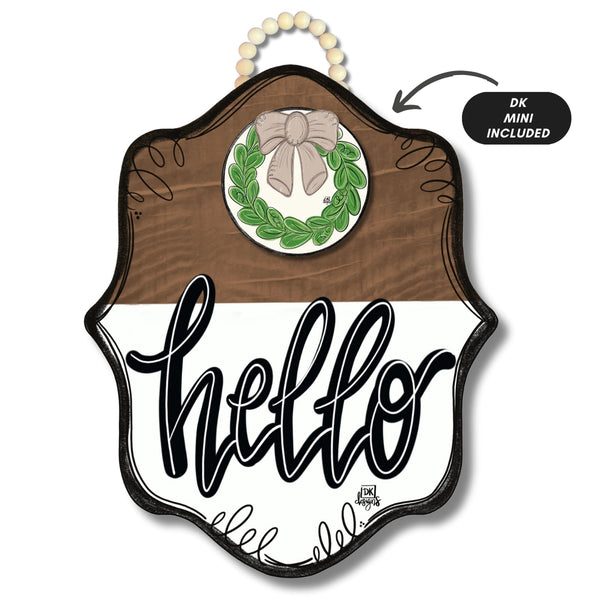 Stain Bloom "Hello" Door Hanger