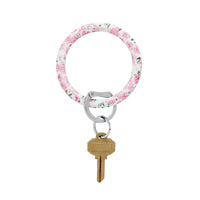 Silicone Big O® Key Ring - 50 States Pink