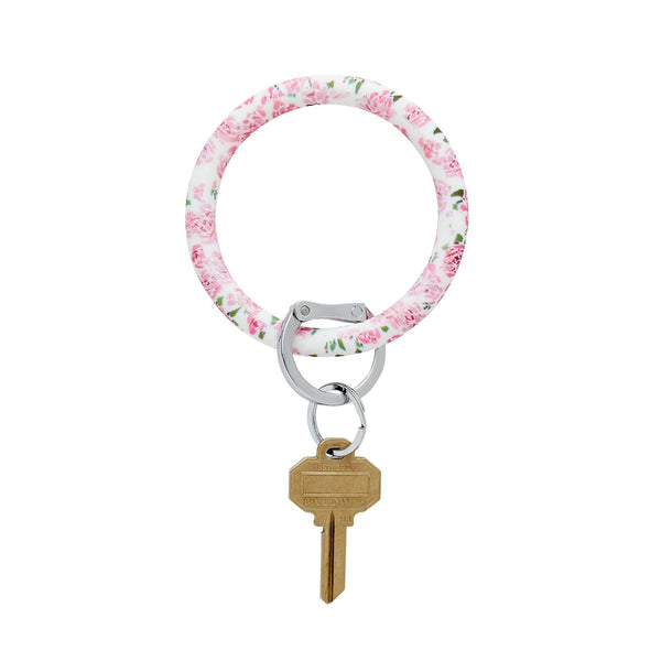 Silicone Big O® Key Ring - 50 States Pink