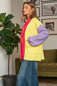 The Color Block Cardigan