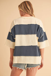 The Polly Color Block Top