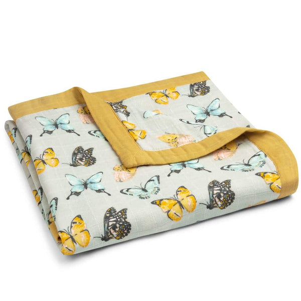 Butterfly Big Lovey Three-Layer Muslin Blanket