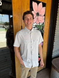 Performance Western Shirt - Light Grey