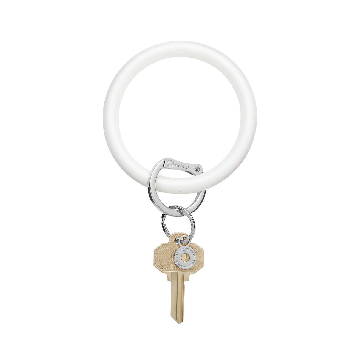 Silicone Big O® Key Ring - Marshmello Pearlized