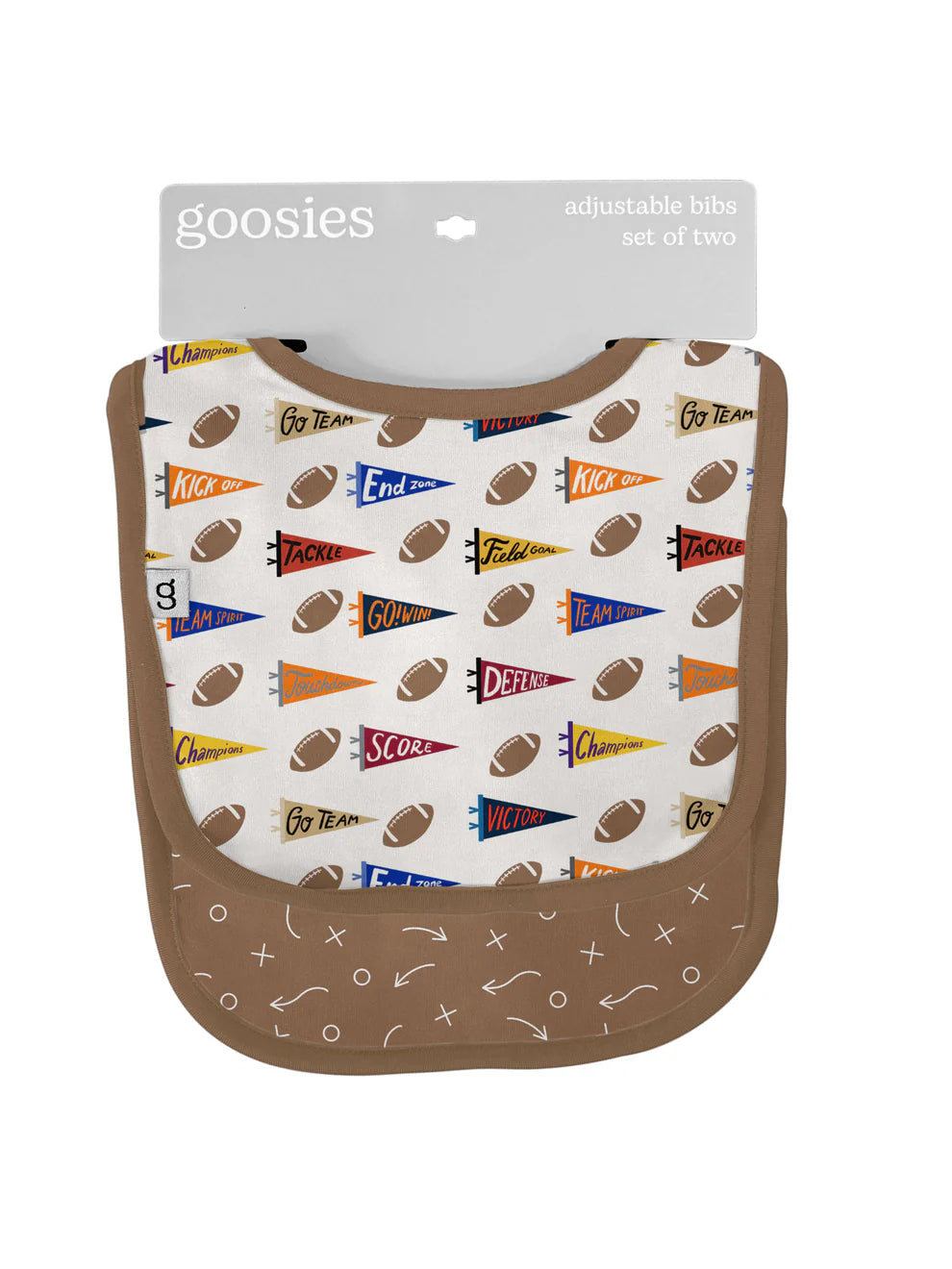 Goosies Bibs (Set of Two) - Varsity Flags