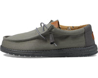 Hey Dude Wally Washed Canvas - Charcoal
