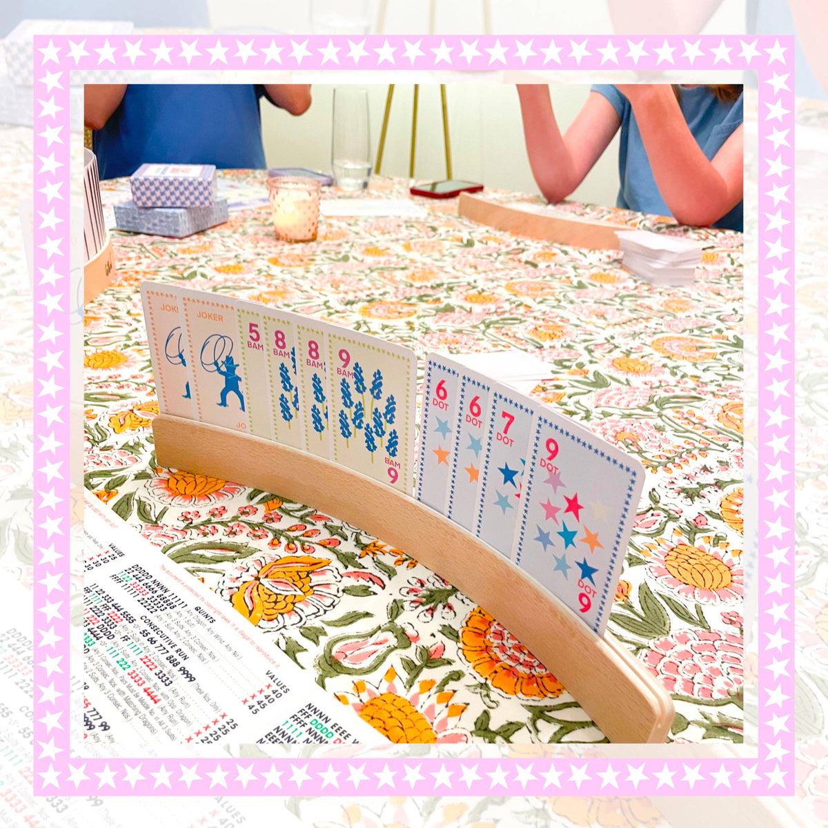 Wooden Card Rack - Set of 4 Playing Card Game Accessory 