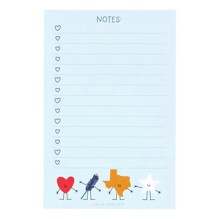 Texas Friends Notepad