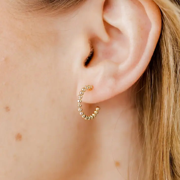 Micro Mini Ruby Earrings