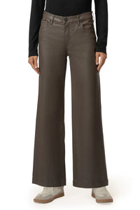 Meg High Rise Fab Ab Wide Leg Jean - Toffee