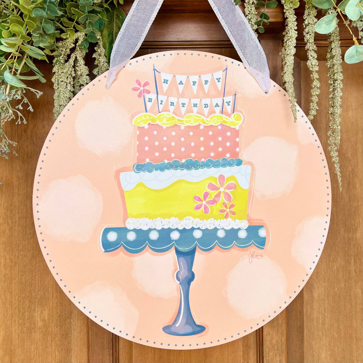 REVERSIBLE Birthday Door Hanger